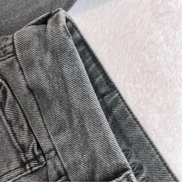 American Eagle Outfitters Stretch Curley Mom Black Wash Jeans Size 00 - Picture 11 of 14